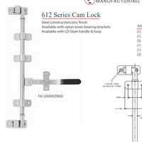 612 Series cam Lock